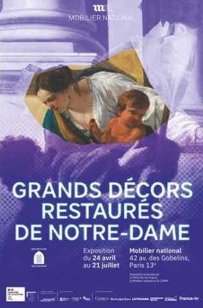 Image of Restored Paintings from Notre-Dame on Display