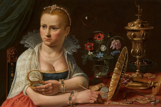 Image of Clara Peeters Self Portrait coming up at Sotheby's London
