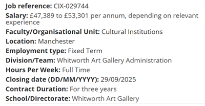 Image of Whitworth Art Gallery are Hiring!