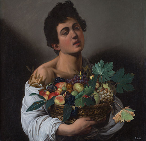 Image of Caravaggio's 'Boy with a Basket of Fruit' in NY for January 2026