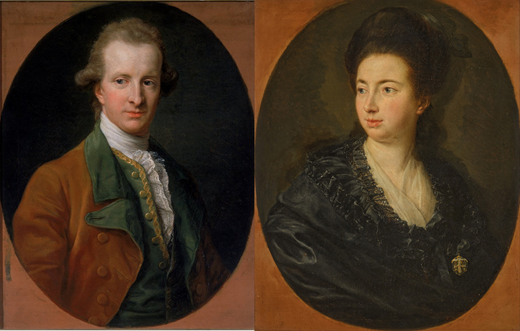 Image of Mr & Mrs Swinburne Batoni Pair Reunited in Newcastle