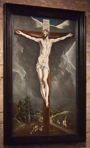 Image of El Greco on display in Barcelona