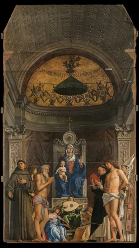 Image of Bellini San Giobbe altarpiece to be restored 'live' in the Venice Accademia